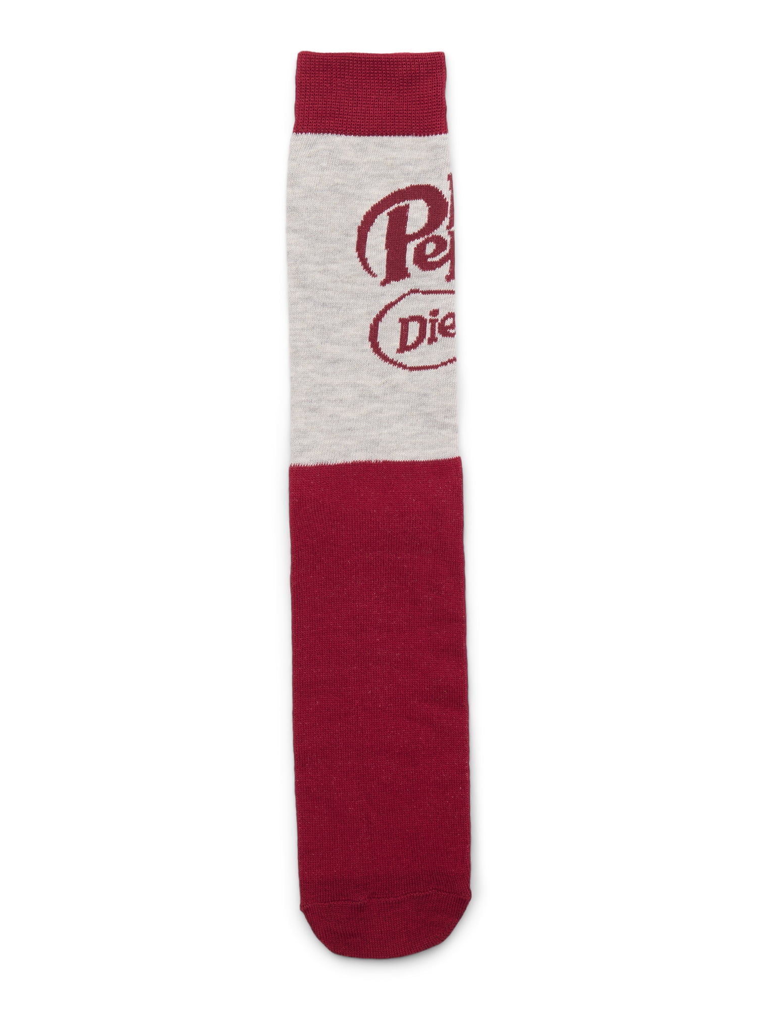 Dr Pepper Crew Socks, 6-Pack, Sizes 8-12