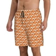 thumbnail image 2 of Kdxio Sleepy Foxes Pattern Mens Casual Shorts - Drawstring Summer Beach Sports Shorts for Men, 2 of 5