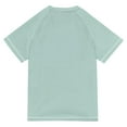 thumbnail image 6 of FORMRS Boys Rash Guard Short Sleeves Swim Shirt Quick Dry UPF 50+ Sun Protection, Sizes 3-12T, Large Pine Tree, 6 of 6