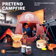 thumbnail image 4 of Jin Dan Camping Forest Adventure Theme with Play Food Tent Set, Beige, 4 of 8
