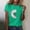 Green, variant on Sunflower Graphic Tees for Women Boho Flowers Shirt Plus Size Loose Top Girls Short Sleeve Graphic Casual T-Shirt Summer Holiday Blouse