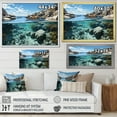 thumbnail image 4 of Designart "Untamed Beachscape Vistas II" Coastal Coral Under Water Wall Art Living Room, 4 of 7