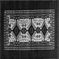 thumbnail image 1 of Ahgly Company Indoor Square Oriental Gray Industrial Area Rugs, 4' Square, 1 of 4