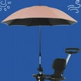thumbnail image 3 of TISHITA Pram Sun Shade Umbrella UPF 50+ Infant Cover for Beach Chairs, Trolley, Pink, 3 of 8