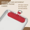 thumbnail image 3 of 36pcs Phone Tether Tab, Universal Phone Lanyard Patch T Shape Cell Phones Strap Replacement Part for Most Smartphone Cases, Red, 3 of 6