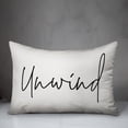 thumbnail image 2 of Creative Products Unwind Script White and Black 14x20 Indoor / Outdoor Pillow, 2 of 8