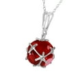 thumbnail image 2 of Galaxy Gold 14K White Gold Natural Rubies Pendant Necklace - July Birthstone - Passion & Protection - 16" to 24" - Fine Jewelry for Women, 2 of 2