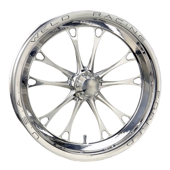 Weld Racing V-Series Frnt Drag Wheel 1-PC 17x2.25 Polished