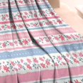 thumbnail image 3 of Pioneer Flower Floral Print Pattern Blanket,Comfortable Soft Flannel Throw Blanket,All Season,Warm Lightweight Blankets for Sofa Bed Couch Living Room Chair,30"x40", 3 of 4