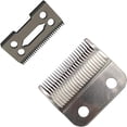 thumbnail image 1 of GFDYREE Ceramic Cutter blade 2-Hole Clipper ceramic Blade cutter with steel blade for Wahl clipper,Wahl 808 clipper. Wahl Senior cordless Clipper, Wahl Magic clipper (Black + Steel Blade)., 1 of 7