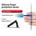thumbnail image 2 of 15 Set Adult Bow Finger Guard Silicone Rubber Archery Protective Take Without Finger Guard Black, 2 of 6
