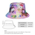 thumbnail image 2 of Hola Gatita Sombrero bucket para adultos, gorra de protección solar, sombrero de pescador plegable para viajes al aire libre, pesca y actividades de verano, 2 of 6