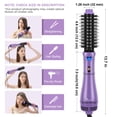 thumbnail image 2 of Cepillo de aire caliente, secador y voluminizador de un solo paso Aima Beauty Salon, cepillo secador de pelo 4 en 1, herramientas de peinado, morado-redondo, 2 of 5