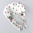 thumbnail image 5 of Wutalume Christmas Print Adjustable Work Beanie, Casual Washable Skull Cap for Women, Perfect for Nurse, Chef, or Salon, Ponytail Friendly,White, 5 of 6
