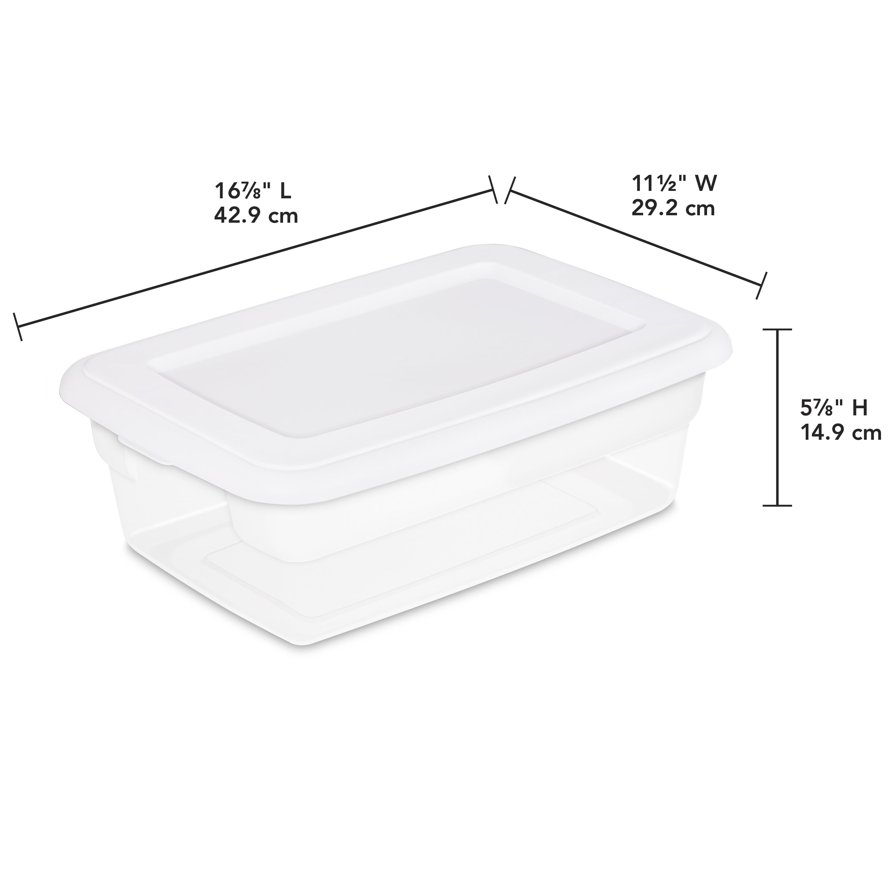 Sterilite White Storage Box - 12 qt