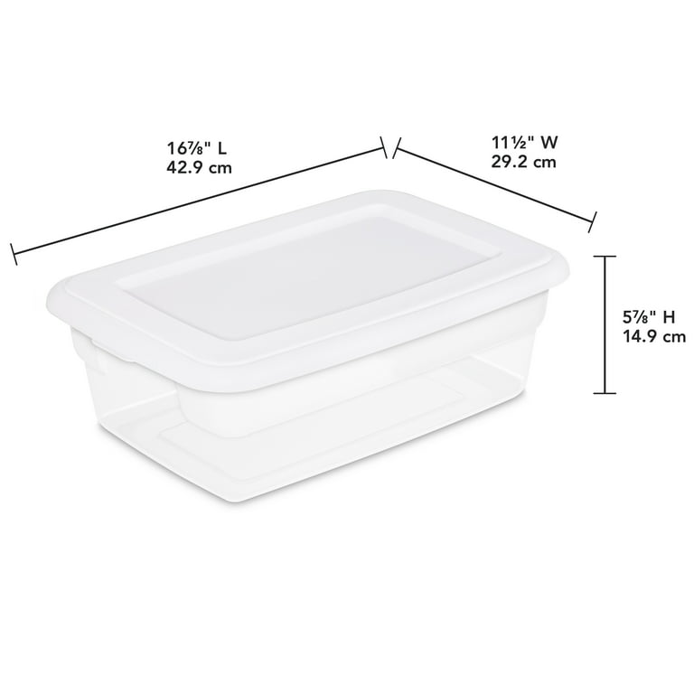 Sterilite Medium & Small Ultra Plastic Storage Bin Organizer Basket (12  Pack), 1 Piece - Ralphs