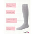 thumbnail image 3 of MeMoi  Ribbed Shimmer Knee-High Socks - Girls - Female, 10, Silver, 3 of 7
