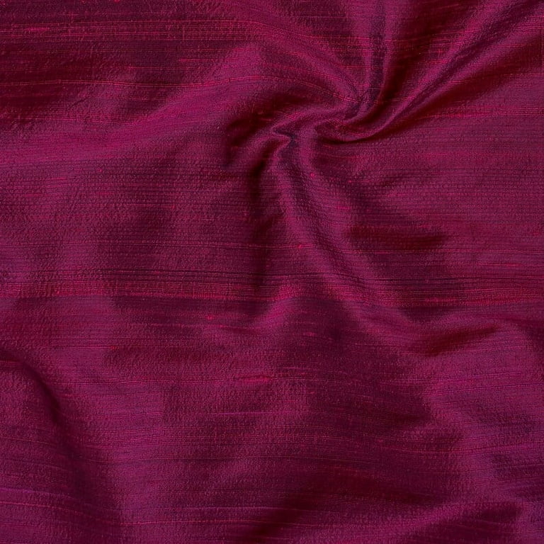 dupioni silk dress material Silk Dupioni Belted Dress Fuchsia / Medium