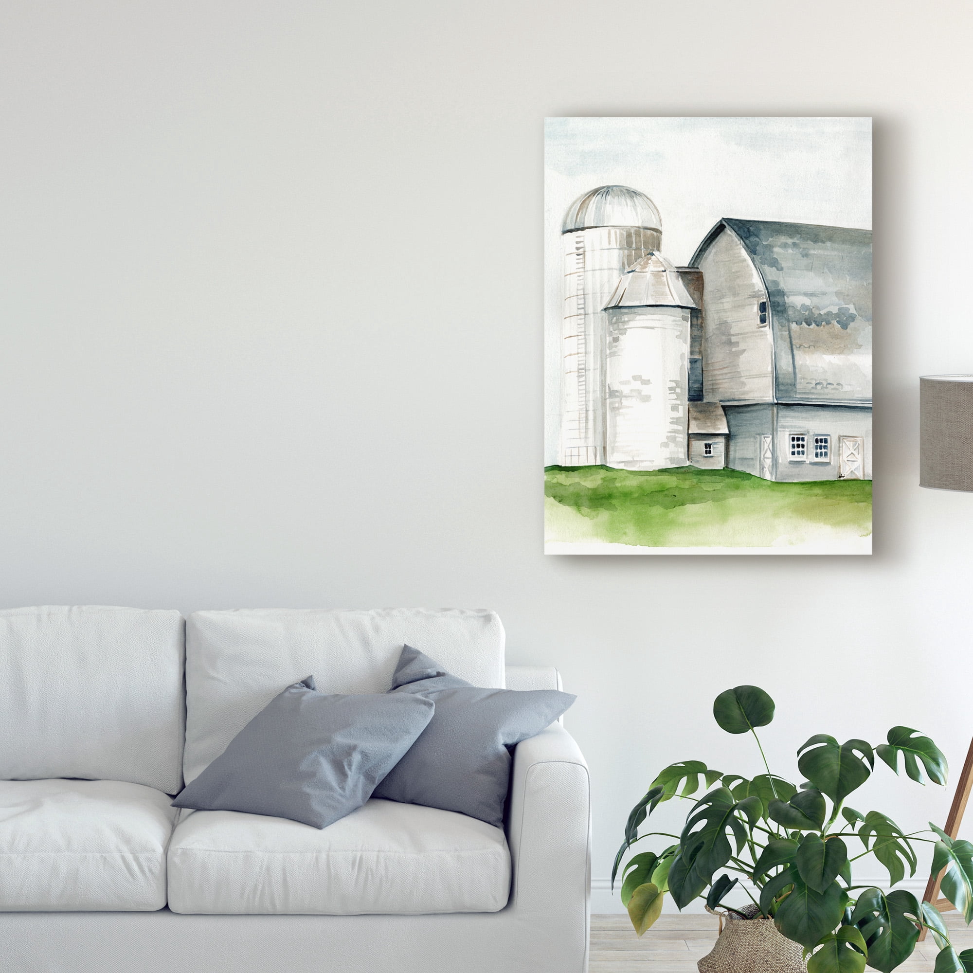 Trademark Fine Art 'Watercolor Barn II' Canvas Art by Jennifer Paxton Parker