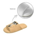 thumbnail image 4 of POLERO Cat Print Open Toe House Slippers for Women Men Soft Cotton Indoor Shoes Memory Foam Slip On Bedroom Slippers, Size 6-7, 4 of 7