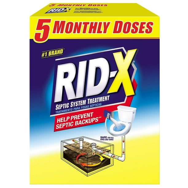 RidX Septic Tank System Treatment, 5 ct.
