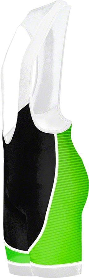 Primal Wear Frequency EVO Men's Cycling Bib Short: Green Black White, XL by Primal Wear