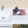 thumbnail image 7 of Iauyy Modern Square Bathroom Tray with Handles - Acrylic & Aluminum Alloy Vanity Countertop Organizer ，Abstract Flow, 7 of 7