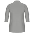 thumbnail image 5 of Elegantes blusas informales con cuello en V para mujer, blusas sólidas de manga corta con volantes, camisetas OAVQHLG3B Store  lin121212, 5 of 5