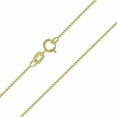 thumbnail image 2 of RM 14k Yellow Gold Box Chain Necklace 1MM Pure 14 Karat Gold Necklace, 16''-30’' Men Women Unisex Teens 14k Box Chain Necklace 24'', 2 of 5