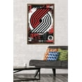 thumbnail image 2 of NBA Portland Trail Blazers - Maximalist Logo 23 Wall Poster, 22.375" x 34" Framed, 2 of 5