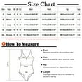 thumbnail image 2 of Ausyst Swimsuit Women Fashion Casual Solid Color and Printing Waist Slim Binding Hollow Out Bikinis Sets, Summer Clearance!, 2 of 4