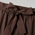 thumbnail image 6 of QIYAGBSA Men's Tie Waist Harem Pants Relaxed Drop Crotch Tapered Leg Casual Trousers with Side Pockets Streetwear Style (Brown, 3XL), 6 of 7