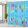 thumbnail image 5 of Ambesonne Saying Shower Curtain, Patchwork Style and Words, 69"Wx84"L, Multicolor, 5 of 5
