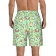 thumbnail image 3 of Yiaed Spring Gnomes Print Men's Swim Trunks with Lining Quick Dry Sports Shorts Beach Shorts Boardshorts-X-Large, 3 of 5