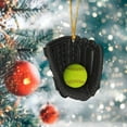 thumbnail image 4 of SMKE Softball Glove Hanging,Softball Christmas Ornament,Personalized Acrylic Flat Shape,Christmas Tree Decoration & Baseball Ornament,Sports Lover Gift For Softball Player,Coaches & Sports Fans F, 4 of 4