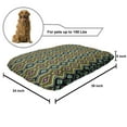 thumbnail image 2 of Ethnic Pet Bed, Geometric Folklore Ornament in Mexican Style Vibrant Colors Borders, Chew Resistant Pad for Dogs and Cats Cushion with Removable Cover, 24" x 39", Multicolor, by Ambesonne, 2 of 4