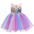 thumbnail image 1 of Vestido de fiesta de unicornio para niños, vestido de tutú de princesa arcoíris para niños, vestido de fiesta de cumpleaños de tul, disfraz de Halloween para niñas zhangyuxiang unisex, 1 of 2