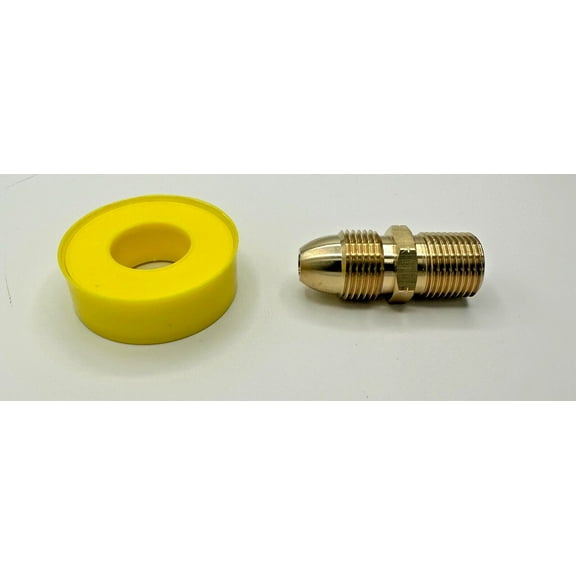 BRASS ADAPTER MALE POL TO 1/2" MALE PIPE THREAD PROPANE HOSE TANK CONNECTION