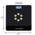 thumbnail image 3 of Max Life Digital Body Weight Scale - Step-On Technology, High Accuracy Bathroom Scale for Weight, Multiple Sizes and Colors 400lb, 3 of 10