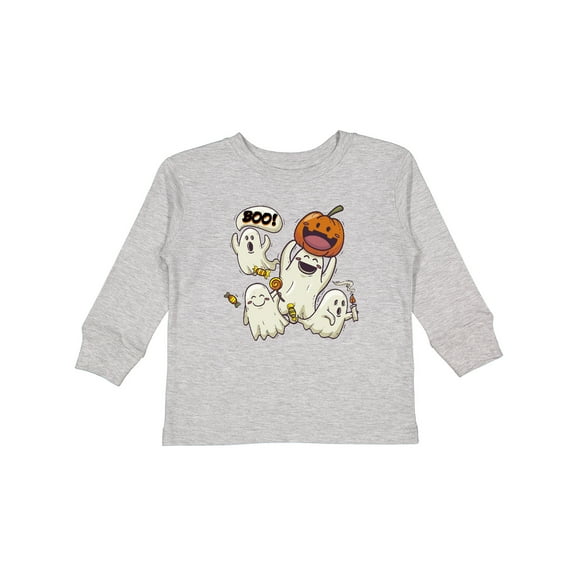 Inktastic Halloween Ghosts Boys or Girls Long Sleeve Toddler T-Shirt