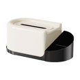 thumbnail image 2 of Organizador de caja de pañuelos de plástico blanco | Sostiene servilletas de tejidos faciales | Bandeja de almacenamiento para teléfonos celulares | Fácil recarga a prueba de polvo | para Baño, 2 of 6
