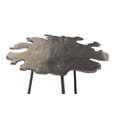 thumbnail image 3 of Decmode - Eclectic 20 x 27 Inch Irregular-Shaped Aluminum Accent Table, 3 of 4