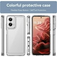 thumbnail image 2 of Case for Moto G35 5G,Moto G35 5G Case,Transparent TPU+PC Acrylic Protective Military Grade  Heavy Duty Shockproof Protection Phone Case for Motorola Moto G35 5G (Clear), 2 of 16