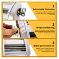 thumbnail image 3 of Electric Pasta Maker Noodle Maker Pasta Making Machine Dough Roller Cutter Thickness Adjustable Stainless Steel US 110V 135w one blade 2.5mm round noodle, 3 of 8