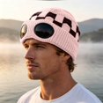 thumbnail image 2 of Unisex Goggle Knitted Beanie Hat Windproof Warm Winter Skull Cap, 2 of 4
