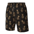 thumbnail image 5 of Naloa Gold Glitter Pineapples Men's Beach Shorts, Surfing shorts, Swim trunks, Quick Dry Swim Trunks for Surfing Beach Fun - XX-Large, 5 of 9