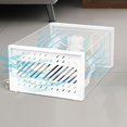 thumbnail image 3 of Livearty 12 Pack Piece Soft Shell Clear Shoe Storage Organizer with Magnetic Door, Stackable Boxes for Closet, Foldable Space-Saving Shoe Rack for Sneaker Boot Upto US Size 11 Container,, 3 of 8