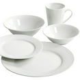 thumbnail image 5 of Gibson Home Noble Court Ceramic Dinnerware Set in White, Set of 30, 5 of 5