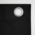 thumbnail image 5 of Sun Zero Nolan 1-Piece Energy Saving Blackout Grommet Curtain Panel, 54"X95", Black, 5 of 9