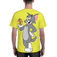 thumbnail image 6 of Tom And Jerry Men's T Shirt 3D Graphic Hip Hop Unisex Tees Tops Casual Stylish Crew Neck Short Sleeve, 6 of 8